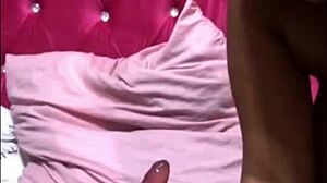 stepsis jumps on dildo with curvy ebony ass