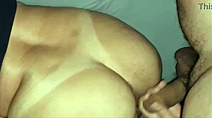 my wife sleeping, but i get to cum on her big ass