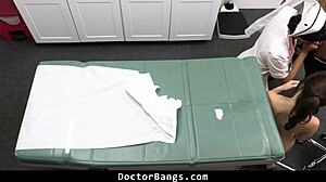 nurse penny barber offers devious deal to teen patient in group doggystyle session!