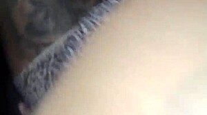 young married woman gives blowjob to driver in app car and gets cum on tits