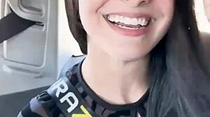 Holidays in barcelona with kaitlyn katsaros choking and spitting