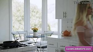 natural busty lesbian babe seduces teen friend 😍