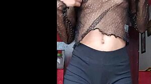 Hot skinny model dances and shows off her beautiful body in tiny outfit