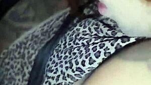 young married woman gives blowjob to driver in app car and gets cum on tits