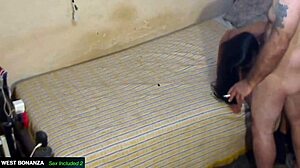 horny latina gets hard anal creampie 😈