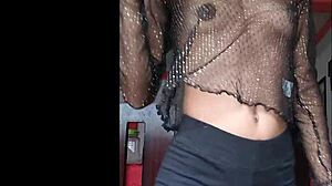 Hot skinny model dances and shows off her beautiful body in tiny outfit