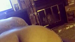 thick latina couple enjoys homemade holiday with husband and wife interaction