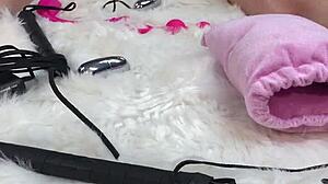 Oiled Massage Leads To Intense Dildo Fucking