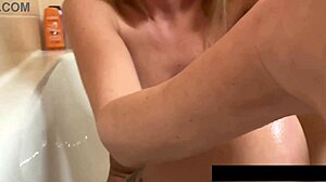 Claudia's Playful Bathroom Selfie!