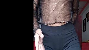 Hot skinny model dances and shows off her beautiful body in tiny outfit