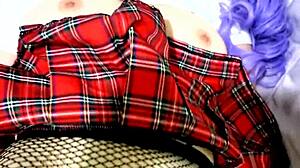 Ahegao Slut Tied Up And Teased With Big Cock In BDSM Scene