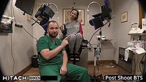 Freshman Kalani Luana Gets A Mandatory Hitachi Orgasm From The Doctor In Tampa Hospital!