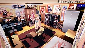 Watch Marin go crazy over this ugly guy's huge cock in a blowbang!