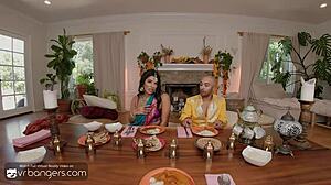 Horny Indian wife deepthroats and cheats on husband with you 😈