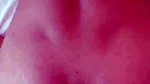 candie cross bends over for homemade doggystyle pov with natural tits