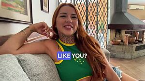 Pov Blowjob - Big Titties Latina Sloppy Deepthroat On First Casting