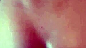 candie cross bends over for homemade doggystyle pov with natural tits