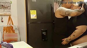 I Fuck My Stepbrother's Wife In The Kitchen!