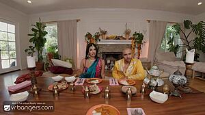 Horny Indian wife deepthroats and cheats on husband with you 😈