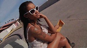 I think Skin Diamond is tough, but she proves it in this group blowjob and cumshot scene