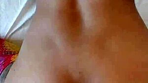 candie cross bends over for homemade doggystyle pov with natural tits