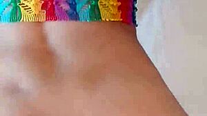 candie cross bends over for homemade doggystyle pov with natural tits