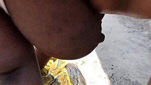 Her big natural tits drive me crazy, he moans