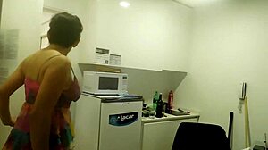 esposa muy puta fucked by plumber and filled with milk by new brother-in-law while husband in dining room