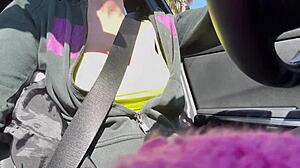 artemisia love flashes tits in car 😘