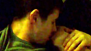 my couple gives blowjob to monster cock