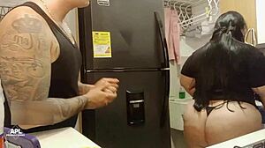 I Fuck My Stepbrother's Wife In The Kitchen!