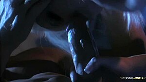 Horny blonde sucks boyfriend's cock and rides on sofa!