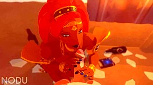 Urbosa Sucking And Fucking With Detailed Actions