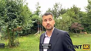 Hot brunette pov sex caught by family