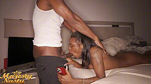 late night snack turns into riding and deepthroat pussy fuck