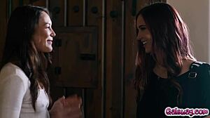 Lesbian threesome with katrina colt and her roommate alina ali inviting jayden cole