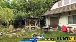 Hot brunette pov sex caught by family