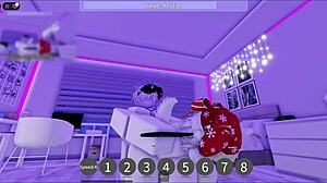 Having fun in a roblox condominium game