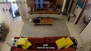 Hot Wife Thay Ksada Recognized by Delivery Man, Lets Him Suck Her on Living Room Sofa - English Subtitles - Teaser