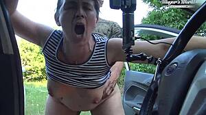 Mature sissy intensely seduces for hardcore outdoor cock fucking
