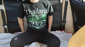 I squirted publicly in the backseat of someone else's car, feeling the intense orgasm outdoors.