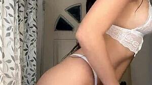 Watch This Latina Rip Her Clothes Off In A Hot Striptease Leak!