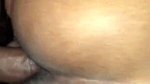 Amateur Ebony Teen Feels Intense Drilling in Her Pussy