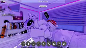 Having fun in a roblox condominium game