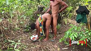 Young Man Fucks Village Girl Outdoors