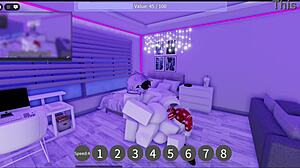 Having fun in a roblox condominium game