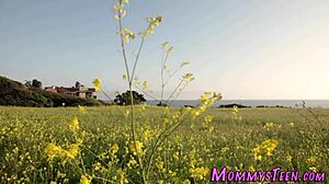 Busty Stepteen Licks Milf's Pussy