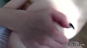 czech teen, get teased in the mall and penetrated in pov