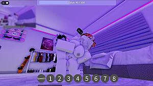 Having fun in a roblox condominium game