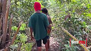 Young Man Fucks Village Girl Outdoors